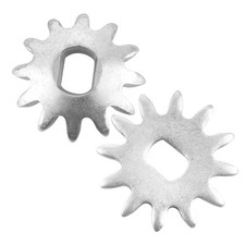 3 Ton Horizontal Hydraulic Jack Gear Repair Parts 2 Pack Metal Silver