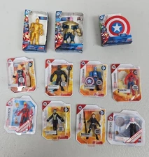 Zuru Mini Brands Marvel Disney, Lot Of 11, Gold Iron Man, Thanos Avengers Shield