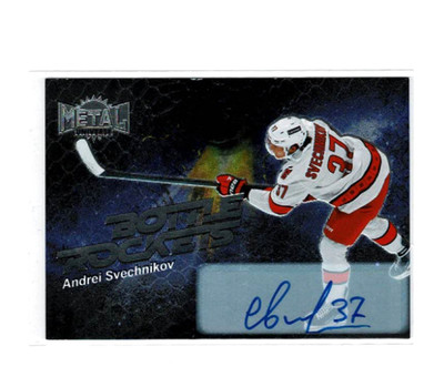 Andrei Svechnikov 2022-23 Upper Deck Metal Universe Bottle Rockets Auto