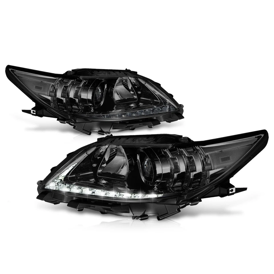 For 13-15 Lexus ES300h/ES350 OE Style LED DRL Projector Headlights Smoked/Clear - Image 2 of 4