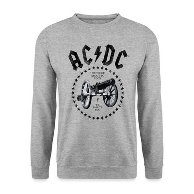 AC/DC For Those About To Rock Logo Mit Kanone Unisex Pullover