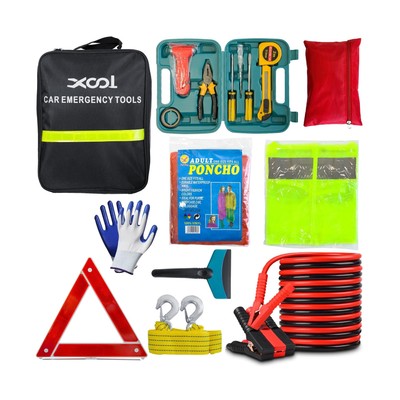 XOOL Car Emergency Kit - Roadside Safety Assistance Vehicle Emergen... Fast Ship