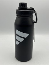 Adidas Insulated Water Bottle - Screw on top - Sports 34Oz 1L Black White