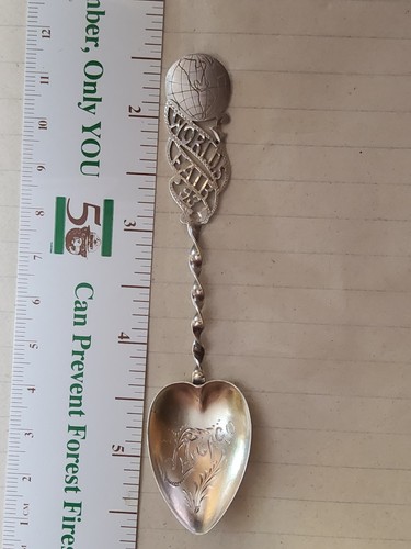 Chicago World's Fair Souvenir Spoon Columbus Sterling 1892 1893 Rare Exposition