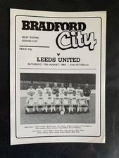 Bradford City v Leeds United (West Riding Senior Cup) 1984