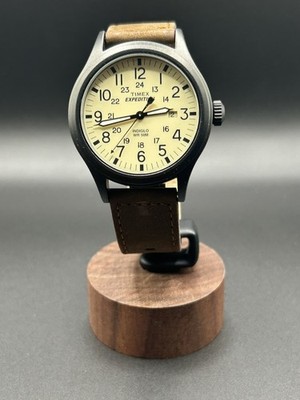 Timex Expedition Scout 40mm Men s Analog Watch | INDIGLO Brown/Natural/Black 