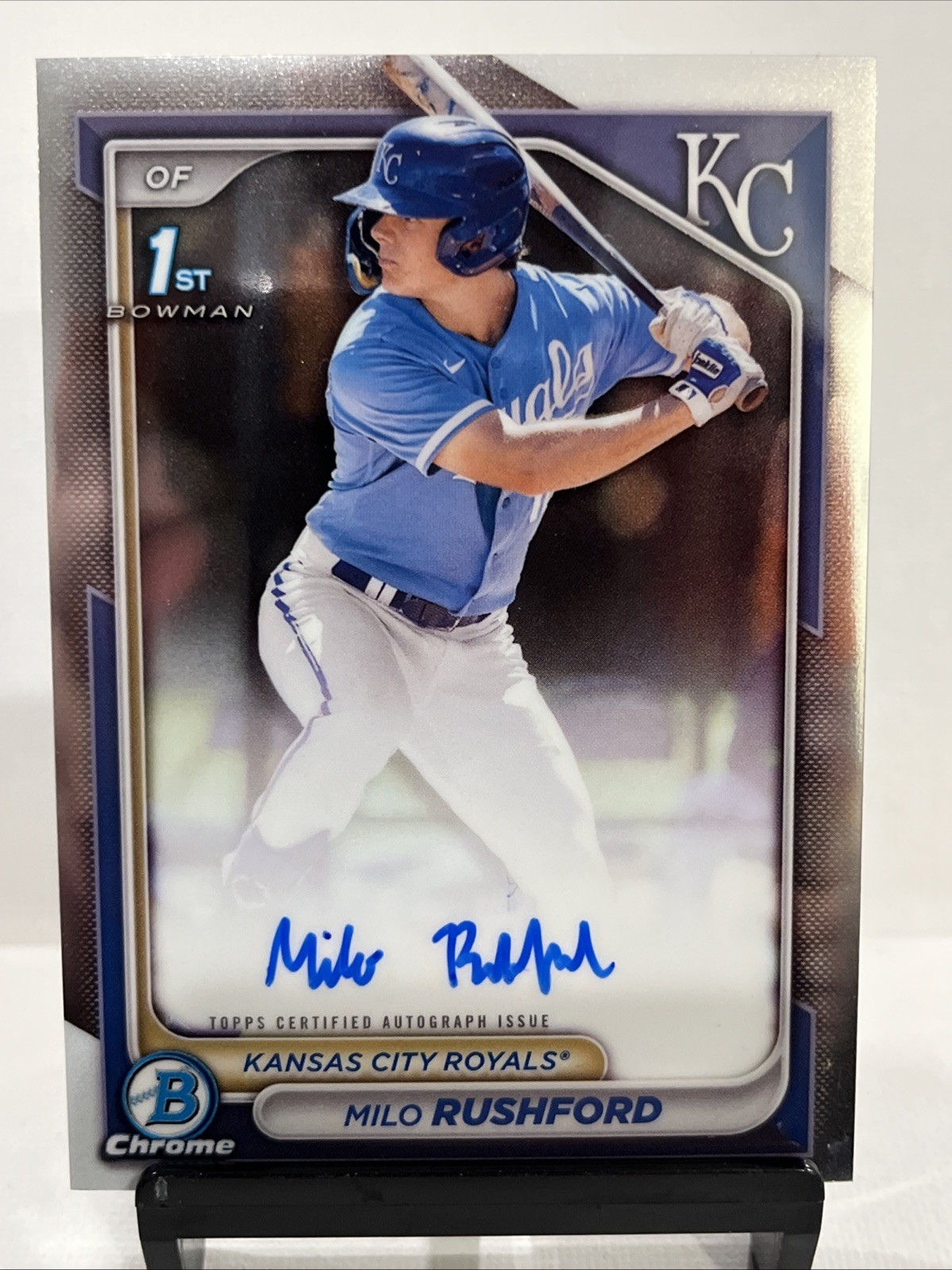 2024 Bowman Chrome - Prospect Autographs Milo Rushford #CPA-MR (AU, RC)