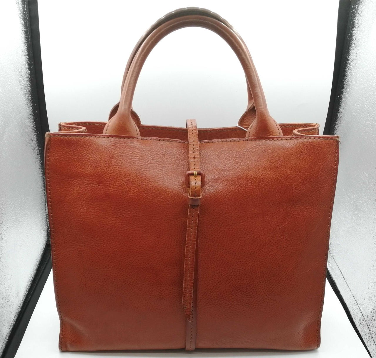 GENTEN Brown Tote Bag with Model Number