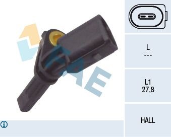 NEU - FAE 78064 Sensor, Raddrehzahl FüR VW-image