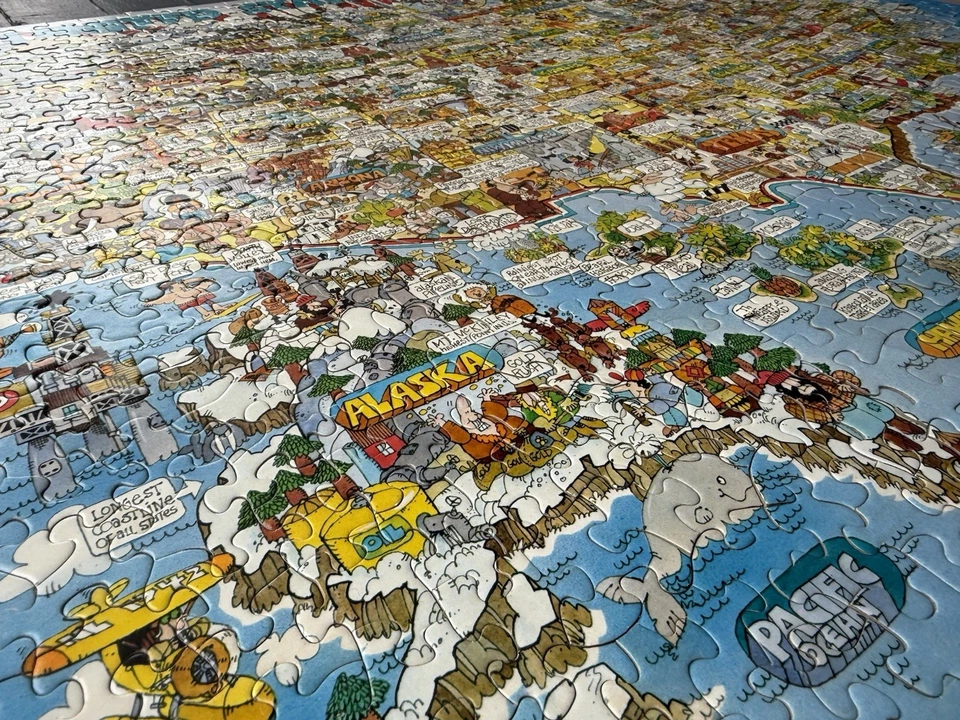 Springbok Puzzle The Good Old U.S. of A COMPLETE 1000 Pieces Vintage USA Jigsaw - Image 3 of 4