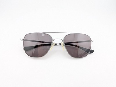 Randolph Eyeglasses Frames Only, AVIATOR MATTE CHROME, 55-20-140, Gray, USA