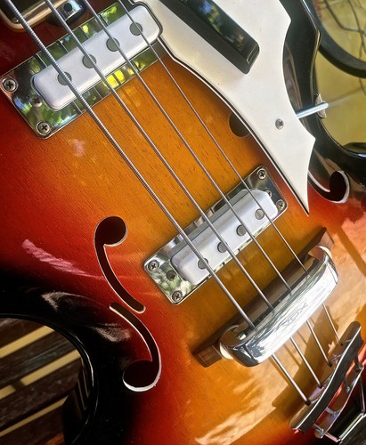 Vntg 1960's VOX Astro IV Bass + Case Strap Case Candy USA SELLER Free Ship!! WOW - Picture 17 of 22