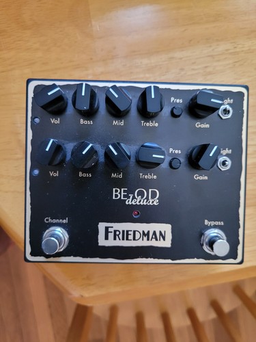 Friedman BE-OD Deluxe dual overdrive guitar effect pedal distortion