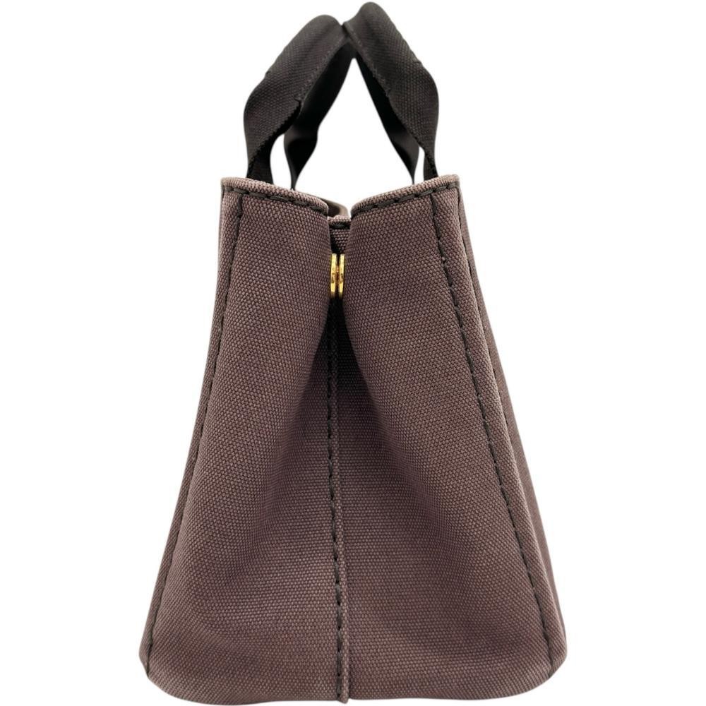 PRADA Canapa 2WAY Shoulder Bag Handbag Canvas Brown Canvas Ladies from japan thumbnail 2