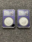 2025 $1 Morgan & Peace Silver Dollar Set - NGC MS 70 Traderbea Purple Core