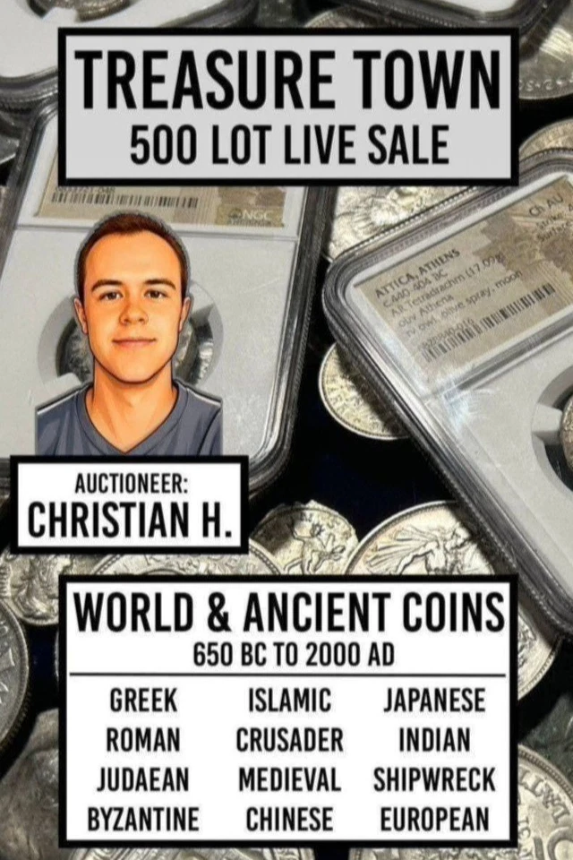 700 Ancient & World Coin Rarities w/Christian from Treasure Town