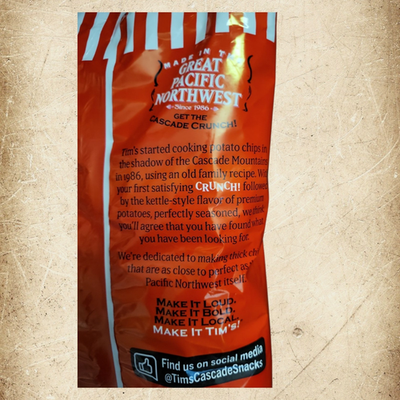 Tim's Cascade Special Batch ZESTY RANCH Potato Chips Extra Think