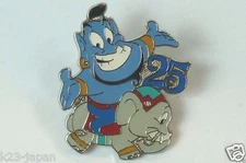 Tokyo Disney Resort Game Prize Pin 25th On The Animal Genie TDR JAPAN