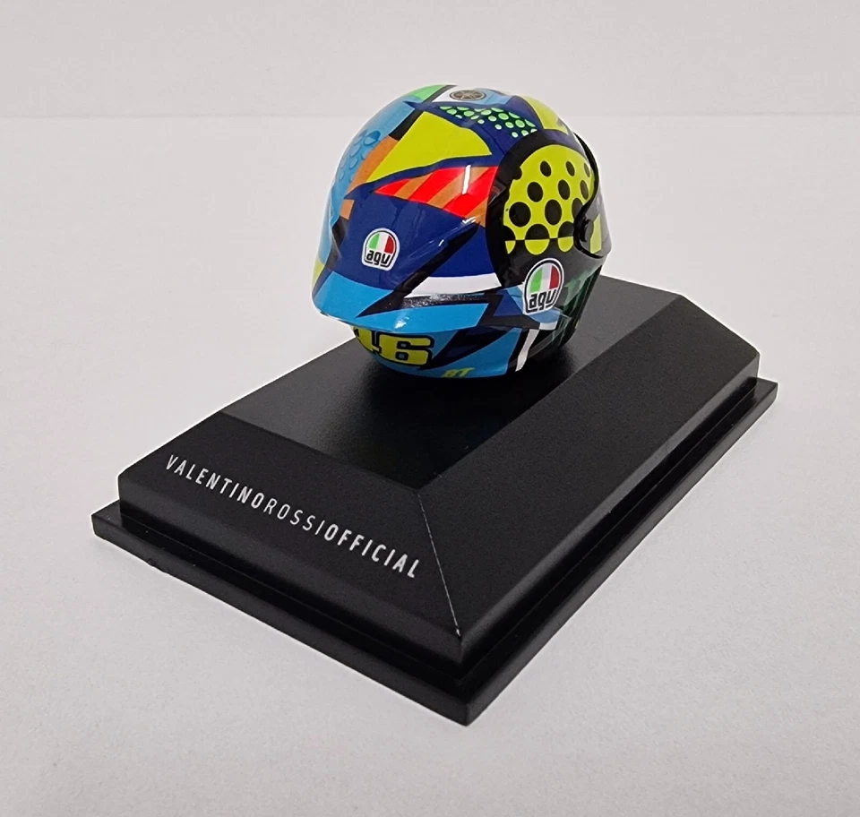 MINICHAMPS 1:8 VALENTINO ROSSI VR46 MODELLINO CASCO AGV MOTOGP TEST SEPANG 2020 - Immagine 4 di 4