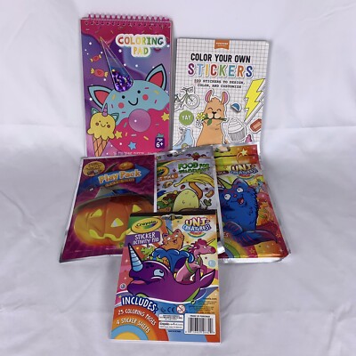 Unicreatures Pumpkin Food Stickers Coloring Activity Pack Crayola Kid Travel Lot