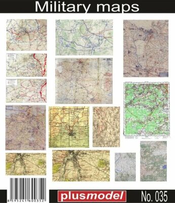 Plus Model 35 - 1:35 Verschiedenes WW II Landkarten Universal einsetzbar