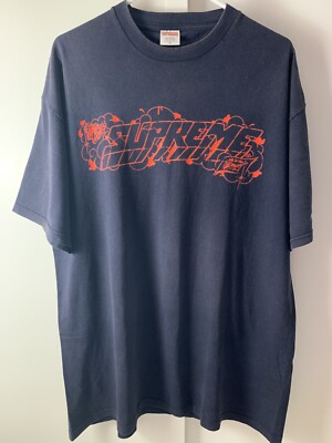 Supreme Tシャツ XL ネイビー 古着 Supreme Vintage tee 2003 T-shirts Navy Made In USA Large XL | eBay