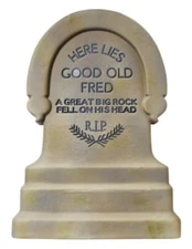 2023 Halloween Disney Haunted Mansion Here Lies Good Old Fred Yard Tombstone