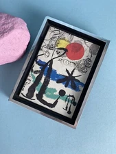 Joan Miro | Vintage 1958 Colorful Print | Mounted and Framed