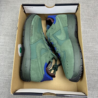 Women's 10 / Mens 8.5 - Nike Air Force 1 Wild Fir Green Earth New