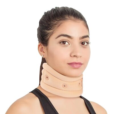 VELPEAU Collare Cervicale in Schiuma per Dolore al Collo e Correzione della Postura, Regolabile con Manicotto Sostuibile  66