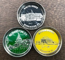 Vintage Coaster Jefferson Memorial U.S. Capitol White House