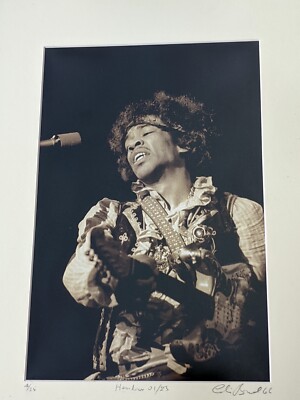 Jimi Hendrix Monterey 1967 Limited Edition 4/25 Signed Colin Beard Photograph #C