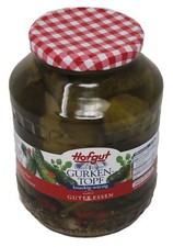 Gurkentopf Gewürzgurken Glas eingelegt mit frischen Kräutern 1700ml