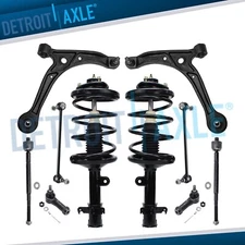 Front Strut Lower Control Arms Tie Rod Sway Bar Kit for 2002-2004 Honda Odyssey
