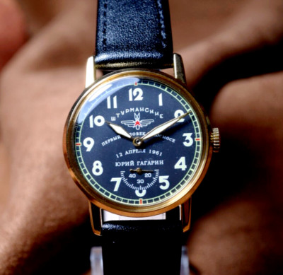 Sowjetische Uhr Pobeda Sturmanskie Vintage Mechanische Uhr Juri Gagarin UdSSR