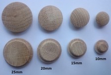 OAK Caps SOLID WOOD Rounded Plugs Cover Mushroom Sizes HOLE Press fit in Wooden