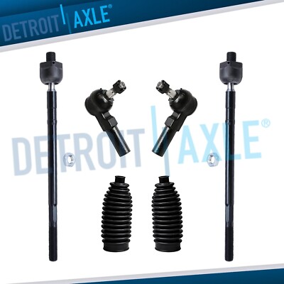 6pc Front Inner & Outer Tie Rod for 2001 2002 2003 2004 2005 2006 Mazda MPV