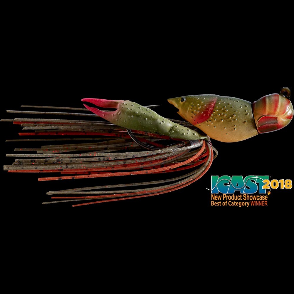 LIVETARGET Hollow Body Crawfish Jig 1/2 OZ 1- 3/4 