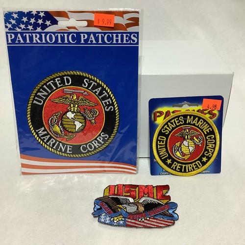USMC Marine Corps lot 3 NEW motorcycle jacket Biker vest patches Patriotic EGA eBay