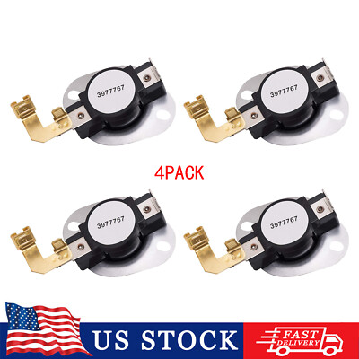#ad 4 Pack 3977767 Dryer High Limit Thermostat For WP3977767 AP6009043 PS11742185 $12.95