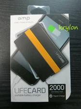  Antec A.M.P LifeCard 2000 mAh Portable Battery Power Bank Metal Retail Box USB