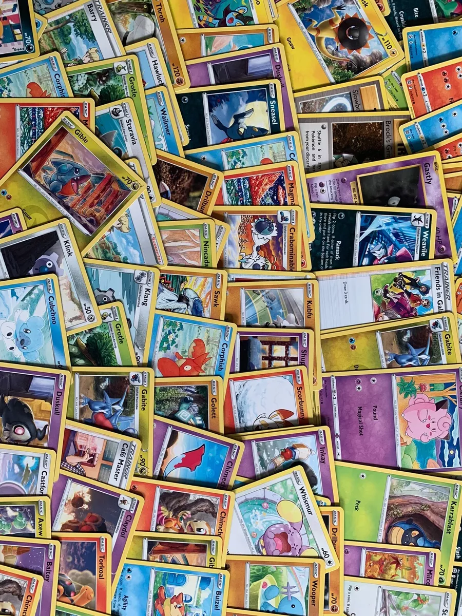 POKEMON CARDS 50 CARD LOT - COMMONS, UNCOMMONS, RARES!! + HOLOS - ALL NEW  M/NM