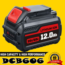12Ah NEW DCB606 For DEWALT FLEXVOLT 20V/60V MAX 12.0Ah Li-Ion Battery 1PC DCB609
