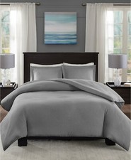 Madison Park Clay 3-Pc. Duvet Cover Set - KING - Grey