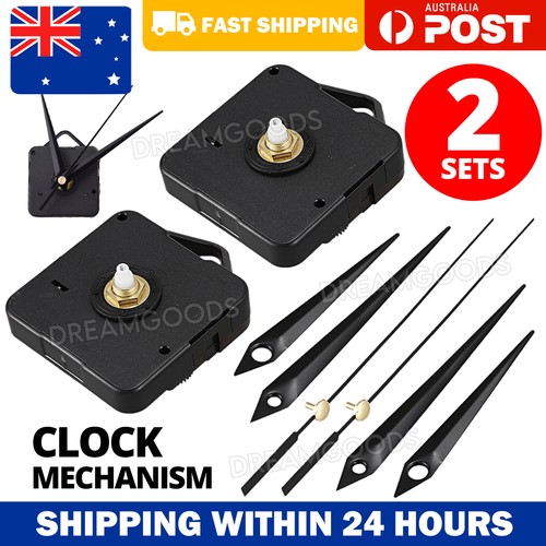 2X Silent DIY Quartz Movement Wall Clock Motor Mechanism Long Spindle ...