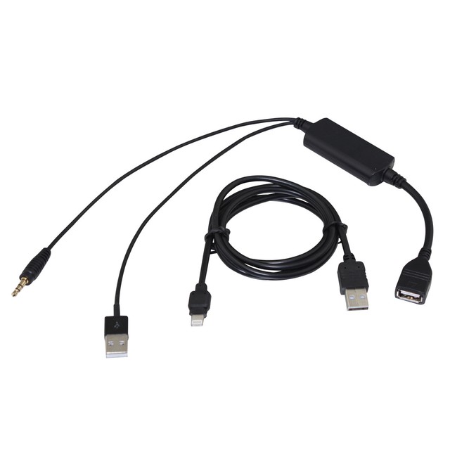 APS Audio Input Adapter For Ford For iPod iPhone5 6 7 8 X iPad With Data Cable | eBay