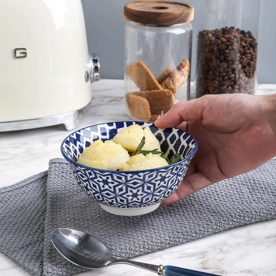 Porzellan-Eisschalen 325 ml 6 Stück kleine Schüsseln Keramikschalen für Desse... - Bild 2 von 4