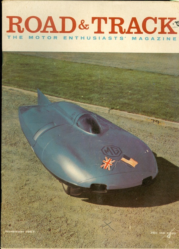 1957 Road & Track Magazine: Russ Kelly's MG EX-181/Jaguar XK 1957 Road & Track Magazine: Russ Kelly's MG EX-181/Jaguar XK