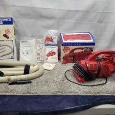 VINTAGE DIRT DEVIL HAND VAC VACUUM WITH ATTACHMENT KIT
