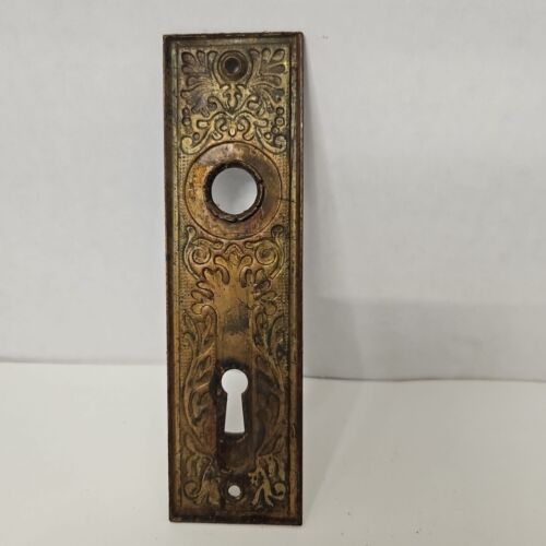 Placa trasera de puerta vintage con orificio para llave pequeña - Imagen 2 de 5